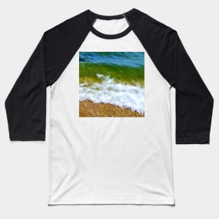 Ocean Waves Meet The Sand Baseball T-Shirt